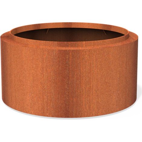 Dipott Pflanzgefäß Topic rund aus Corten-Stahl Pflanzkübel Ø 120 cm (1/2)