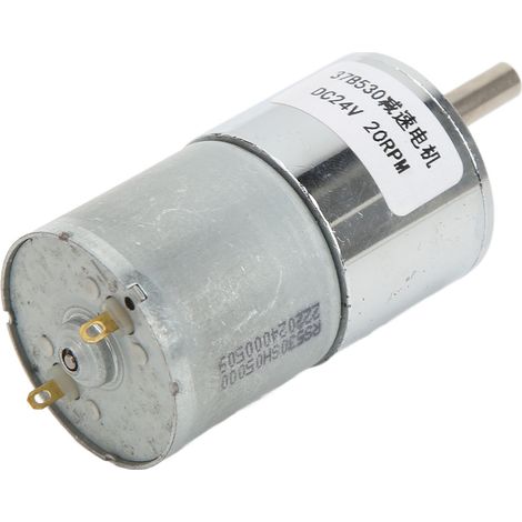 Gleichstrom-Getriebemotor mit hohem Drehmoment, einstellbarer Drehzahl, 37B530, 20 U/min, Mikrountersetzungsmotor für Produktionsautomation, 24 V DC (1/5)