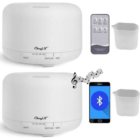 Couleur B 700ml Bluetooth Humidificateur d'Air Ultrasonique de Grande Capacité, Télécommande, Brume Fratre, (1/2)