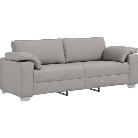 Canapé,Sofa pour Salon,Banquette avec coussin Gris nuage 219 x 77 x 82 cm tissu CFW427846 (1/5)