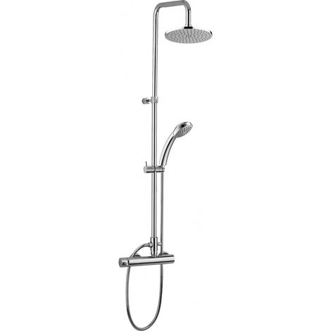 Paffoni STICK FIX Colonna doccia con miscelatore a leva + doccetta + flessibile, cromo (ZCOL686)