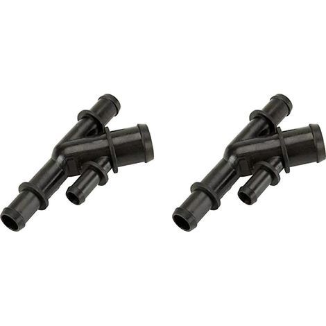 Compatible avec les modèles Range Rover et Jaguar 2002-2009, 2 raccords de tuyau de liquide de refroidissement, pièces de rechange automobiles PCH501990.