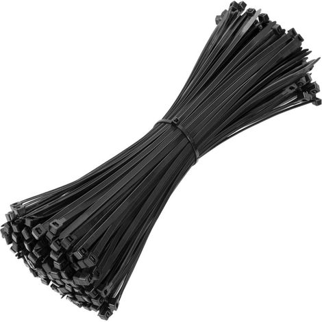 Kabelbinder 300mm x 3.6mm, 150 Stück, UV-beständig, Schwarz (1/5)