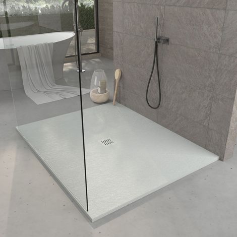 Plato de ducha Resina - Ancho 110  - Arena Ral-7035 - 110x110 cm (1/4)