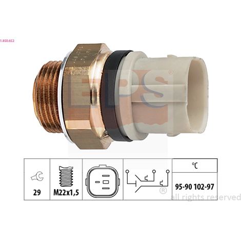 Interrupteur de température, ventilateur de radiateur EPS 1.850.652 AUDI