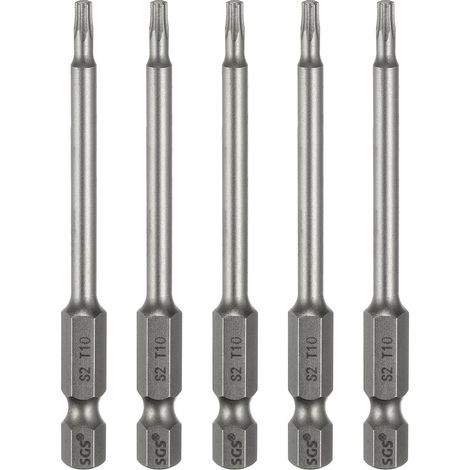 5Pcs T10 Embout De Tournevis Torx Tige Hexagonale 1/4" (1/5)