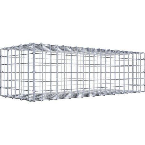 Gabiondeco - Gabion 100 cm x 30 cm x 40 cm (L x H x P). mailles 5 x 5 cm. Fermeture par anneaux en c - Made in Germany (1/5)
