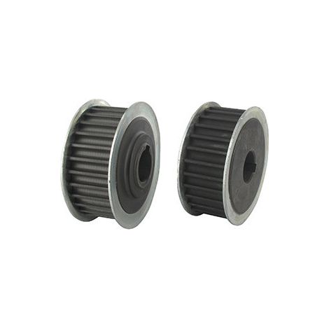Polea dentada de 28 dientes original Castelgarden para rodamiento para modelo TC122 - H: 31mm, ø: exterior: 75mm, ø: interior: 20mm. Reemplaza original