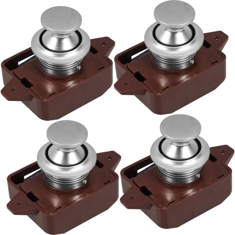 4 loquets à bouton, poussoir ARTIBETTER pour tiroirs (1/5)