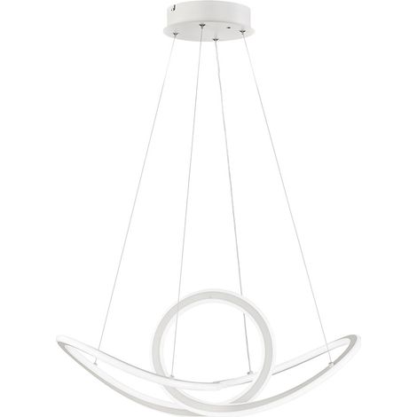 Hängeleuchte dimmbar Esstischlampe LED modern Pendelleuchte mit Fernbedienung, Metall, CCT, 53W 4700lm 2700-5500K, H 150 cm, Wofi 11554 (1/5)