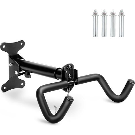 Trintion Fahrrad Wandhalterung Fahrradhalter Fahrrad-HäNgewand Fahrrad MontagestäNder -Winkel Und Wandabstand Einstellbar for Fahrradwandhalterungen FüR Garagen Und HäUser (1/5)