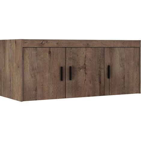AX LIVING Schrankaufsatz Storicos 3T Eiche Lefkas 133 x 55,5 x 53 cm