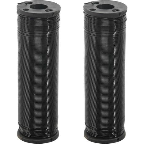 200 m Fil de Fer pour Fleurs 0,67 mm Fil d'emballage Fil Floral Galvanisé Fil de Fer Fleuriste Fil de Fer Recuit Fil de Jardin Noir pour Attacher des Fleurs et des Plantes (100 m/Rouleau)