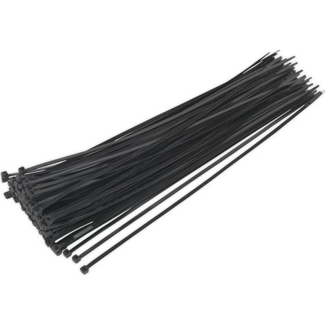 Sealey Cable Tie 380 x 4.8mm, Black - Pack of 100 CT38048P100