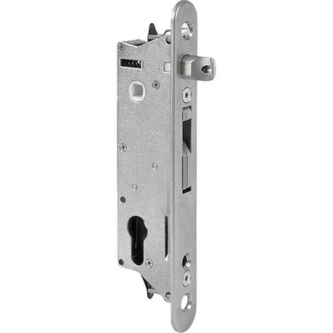 Locinox – Serrure encastrée pour portail – Acier inoxydable – Entraxe 92mm – Pêne demi-tour réglable – Ancrage 21mm pour durabilité (1/3)