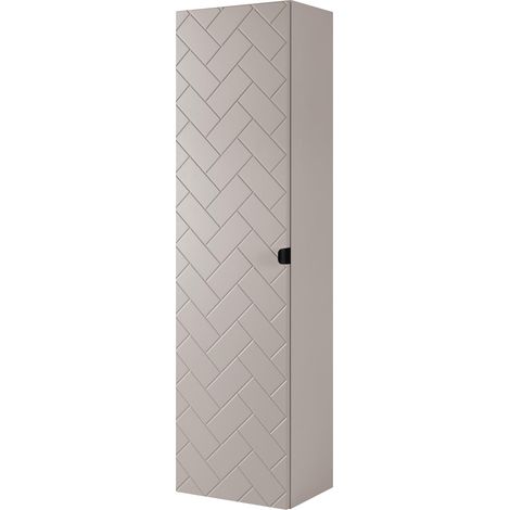 Mobiletto da bagno, Cashmere, 35 x 136 x 27 cm, maniglie nere