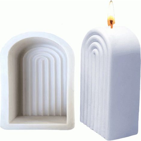 Geometrische N-förmige Silikonform für Aromakerzen, DIY-Wohndekoration (1/5)