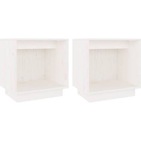 Maison Exclusive - Mesitas de noche 2 uds madera maciza de pino b (1/5)