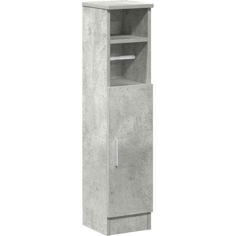 Maison Exclusive - Badezimmerschrank mit Rollenhalter Betongrau 2