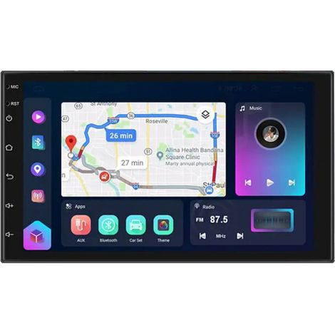 AUTORADIO ANDROID 4GB RAM 7 POLLICI 2DIN STEREO CARPLAY ANDROID AUTO WIFI GPS BT - DISCORAMA® (1/5)