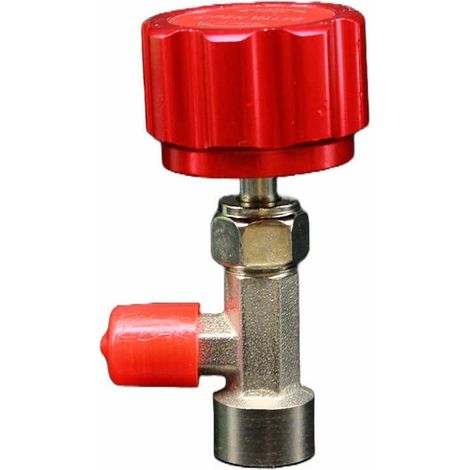 Llave reforzada dosificadora botellas gas organico 1/2 Entrada con perforacion Salida 1/4