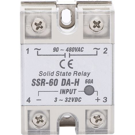 Halbleiterrelais DC-AC SSR mit kontaktlosem Schalter, hochwertiges SSR-60A-DA-H (1/5)