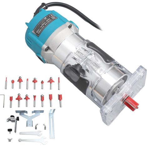 [JAMAIS UTILISÉ]Défonceuse électrique portative compacte à fil, outil de coupe-bois pour le travail du bois, prise australienne 220 V (1/5)