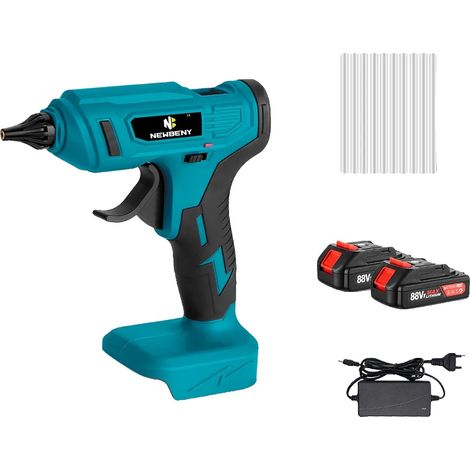 Pistolet à colle chaude sans fil, 100W de puissance, température maximale de 280°C (1/2)
