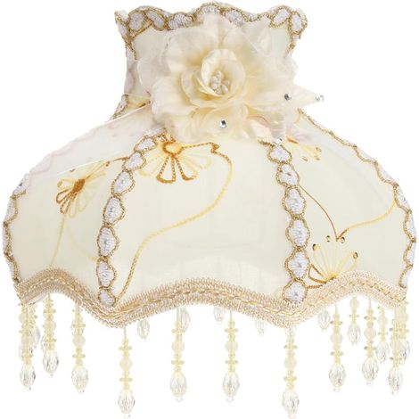 Abat-Jour Vintage Style EuropéEn Beige 31.00X31.00X23.00cm (1/5)
