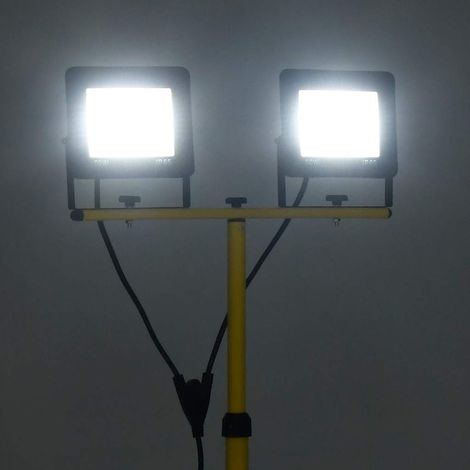 Projecteur à LED avec trépied 2x50 W Blanc froid CFW892910 (1/5)