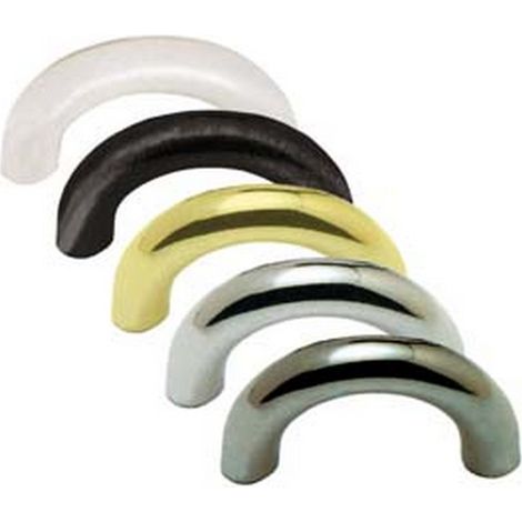 10PZ MANIGLIE MOBILI AD ARCHETTO FISSE ZAMA interfori mm32 bianco