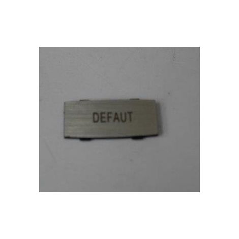 Insert avec texte marquage DEFAUT à enclipser sur un cadre alu petit modèle Osmoz LEGRAND