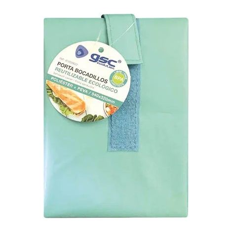 Porta snack ecologico riutilizzabile acquamarina
