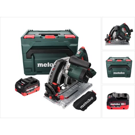 Metabo KT 18 LTX 66 BL Scie circulaire plongeante sans fil 18 V 165 mm + 1x Batterie 8.0 Ah + Coffret metaBOX - sans chargeur (1/5)