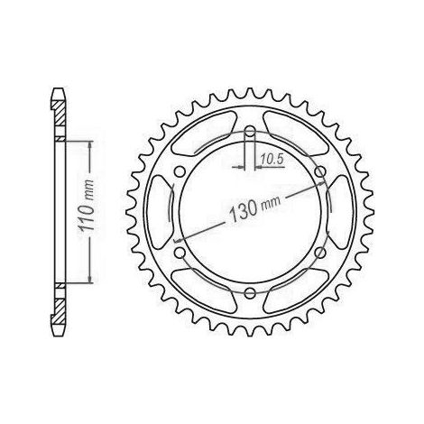 Couronne de transmission Esjot pour Moto Yamaha 1000 FZS Fazer
