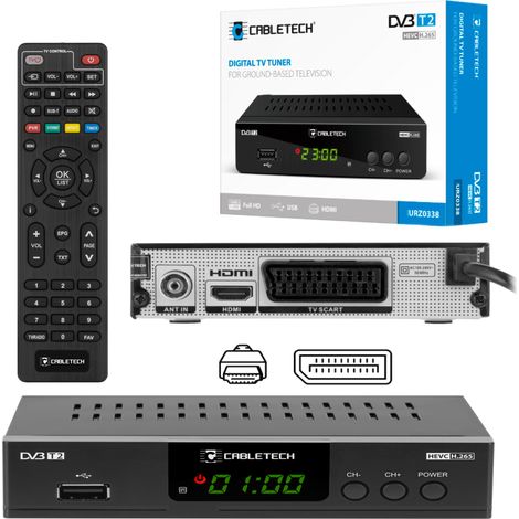 DVB-T2 H.265 HEVC USB Cabletech TV-Decoder-Tuner