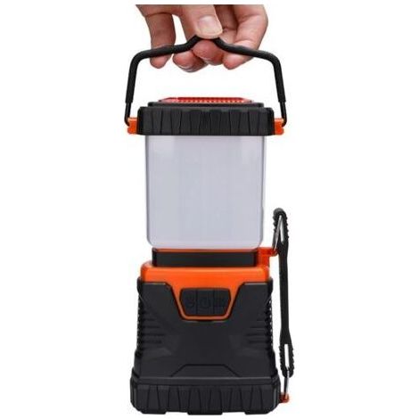 LED-Campinglaterne, leistungsstarke 1000-lm-Campinglampe, einstellbare Helligkeit, wasserdichte Campingleuchte, für Camping, Biwak, Angeln, Wandern, Höhlen usw. (Orange) (1/4)