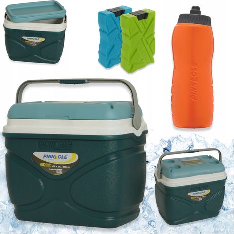 Borsa termica grande Pinnacle da 20 litri blu + 2 inserti da 330 ml + borraccia (1/5)