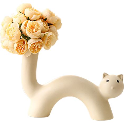 Vasi decorativi per fiori, vasi a forma di gatto, vasi per boccioli - 2 4