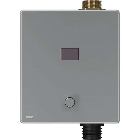 Alca - Control electrónico de descarga, con accionamiento manual, funciona con pilas, acero inoxidable ASP3-KBT (1/3)
