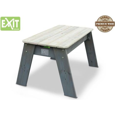 Table d'activités sable et eau EXIT Aksent avec parasol et outils de jardinage (1/5)