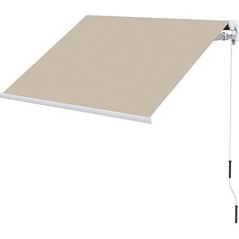 3 x 2,5 m beige Tenda da Sole a Caduta Avvolgibile