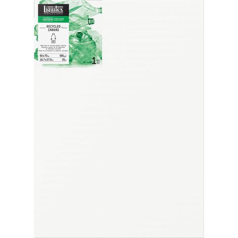 Cadre recyclé fabriqué en plastique 100% recyclé, toile 565 g/m², 3 couches apprêtées pour l'huile et les peintures acryliques - Deep Edge 50 x 70 cm