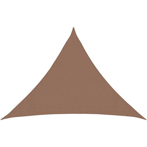 Sunshade Sail Taupe 7 x 5 x 5 m HDPE vidaXL
