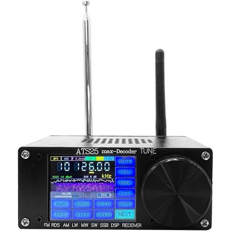 4.17 Air ATS25 Max Decoder toutes bandes récepteur radio FM RDS AM LW MW SW SSB DSP récepteur support 2.4 pouces écran (1/5)