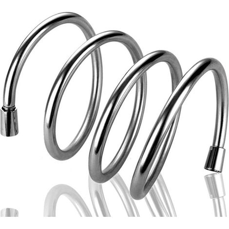 Tuyau flexible en pvc lisse argent, 200 cm