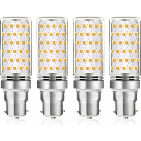 Ampoule LED Mais B22 16W Blanc Froid 6000K, 1600LM, Équivalent Halogène B22 100W-120W, AC 230V, Ampoule B22 pour Garage/Studio, non-dimmable, lot de 4 [Classe énergétique A] (1/5)