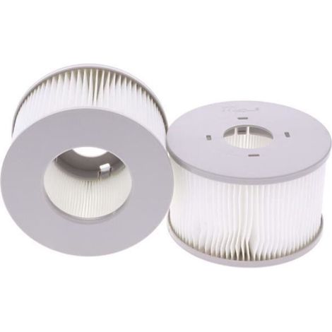 Lot de 2 filtres ronds nouvelle génération pour spa gonflable adulte.