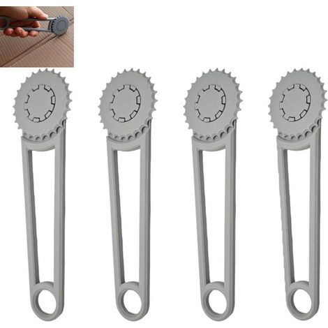 4 pièces - Perforatrice pour carton - Machine à perforer - Outil pour perforer le carton - Perforateur manuel de précision - Perforateur manuel pour boîtes en carton ondulé - Gris - Perforateur manuel (1/5)