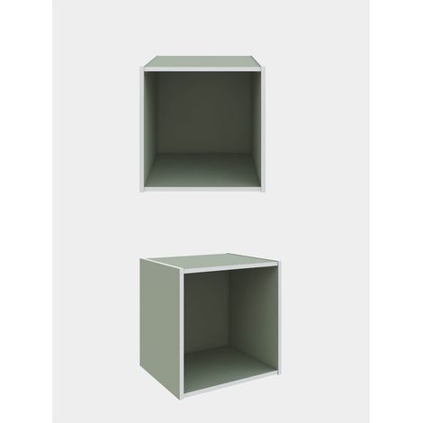 CUBO 35X29X35 CM VERDE